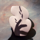 Ceramic vase 'ellipse n°1- white'