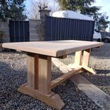 Monastery table made of solid oak.