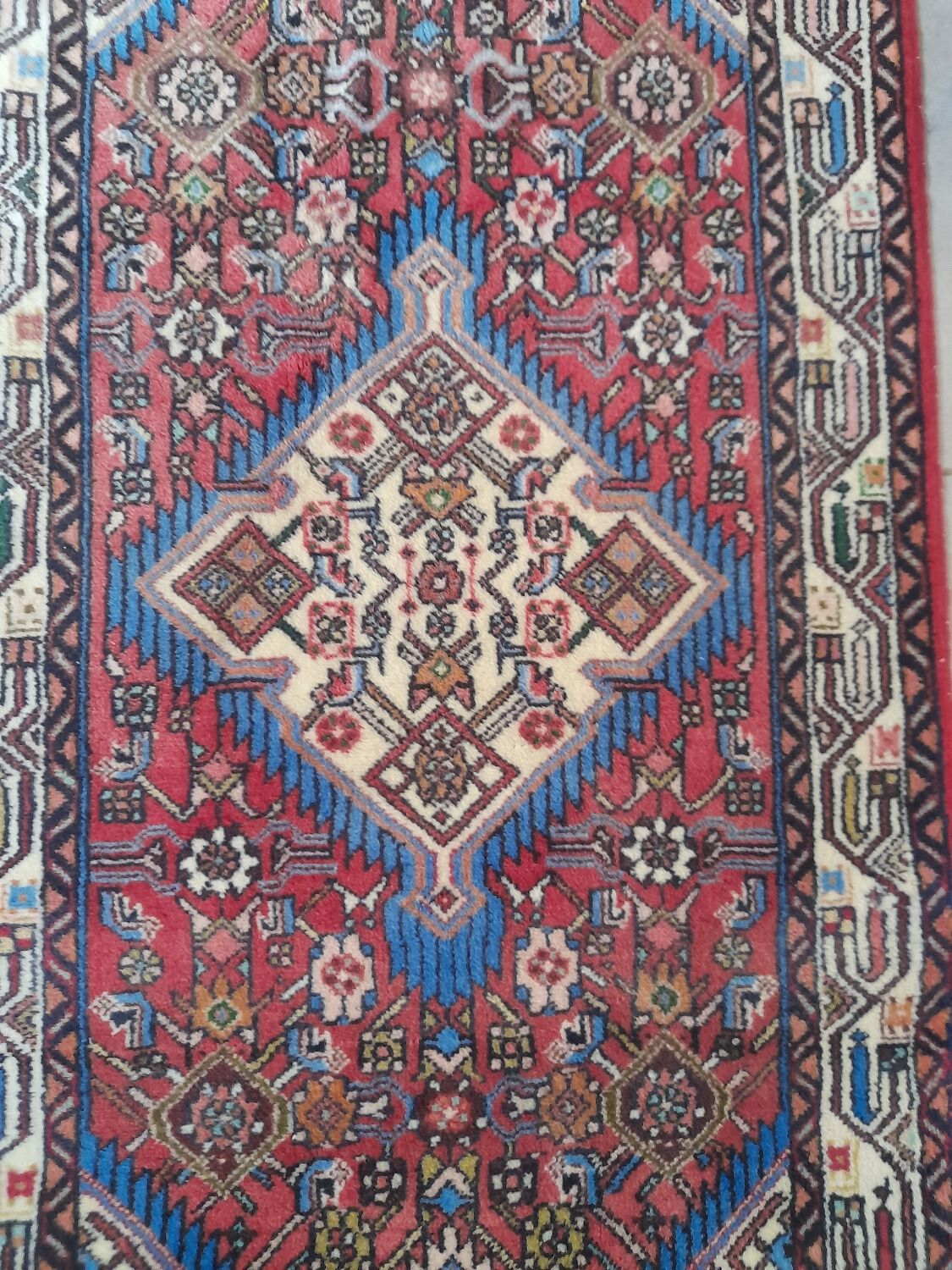 Persian carpet Abadeh 129 x 75 cm Perfect condition