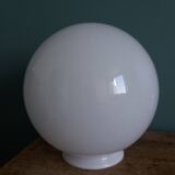 White glass opaline ball globe 20 cm