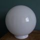 Globe boule opaline verre blanc 20 cm