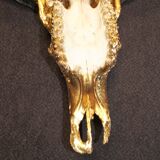 Golden buffalo skull