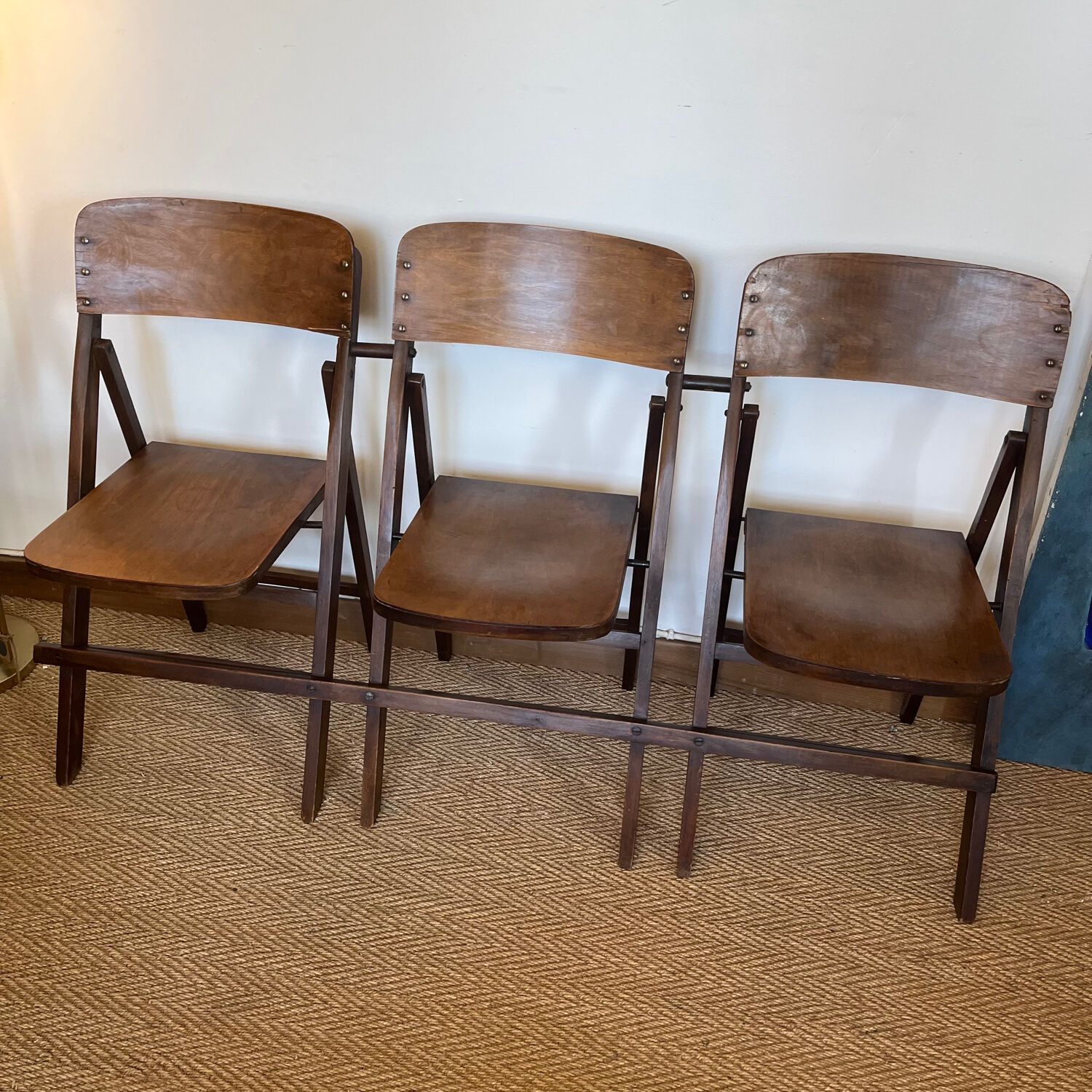 Old cinema bench circa 1940