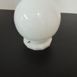 Ceramic neck globe ceiling light