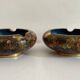 Cendriers en émaux cloisonnés. Lot de 2 cendriers