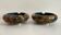 Cloisonné enamel ashtrays. Set of 2 ashtrays.