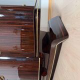 Art Deco Sideboard in Macassar Ebony and Brass, Paris, 1930s