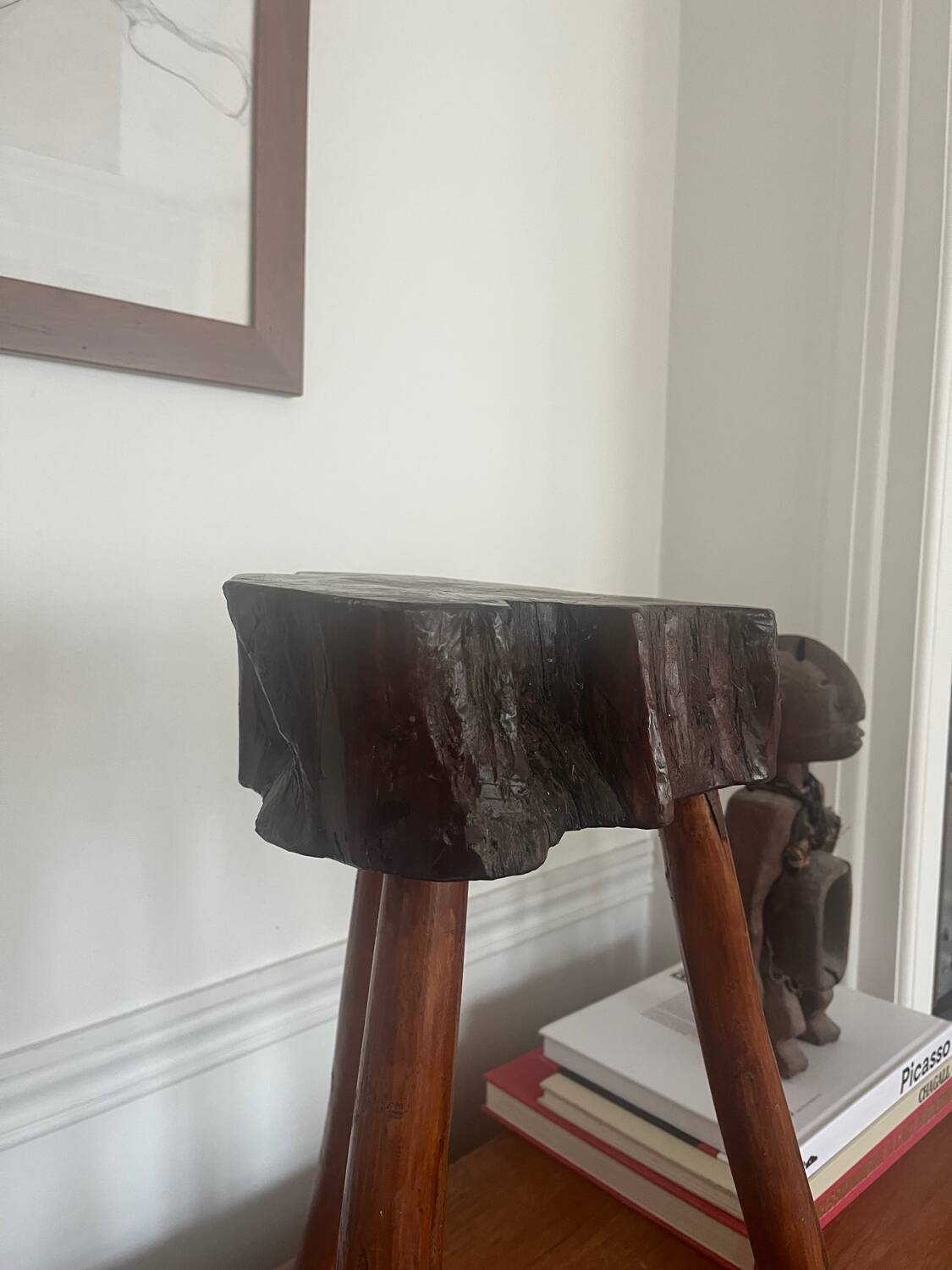 Brutalist tripod stool