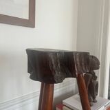 Brutalist tripod stool