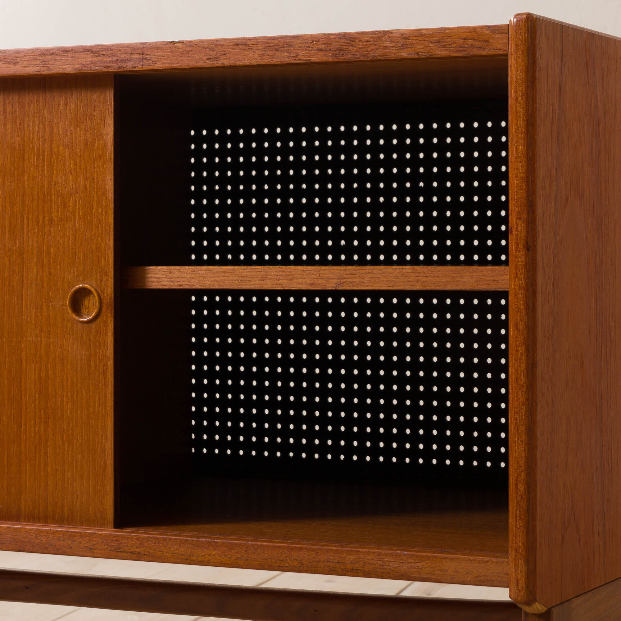 Norwegian mid-century bookshelf credenza in teak, 60s