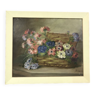 Still life signed Brucy - 65 x 54 cm
