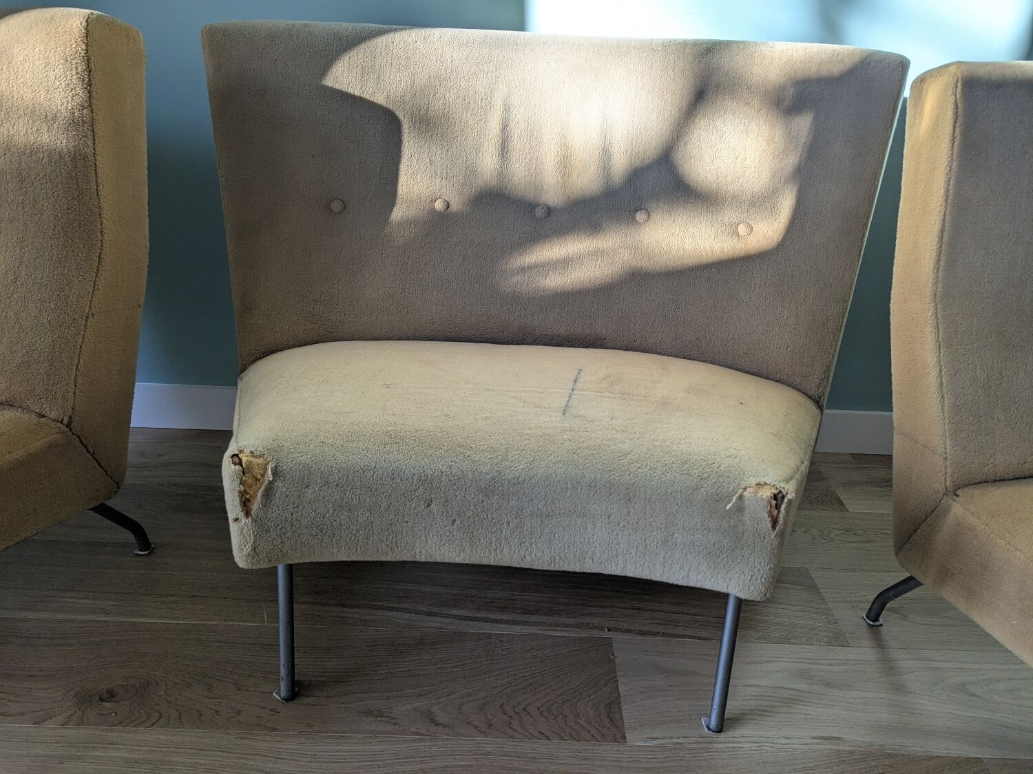 Canapé modulaire modèle 743 par Joseph-André Motte pour Steiner 1960