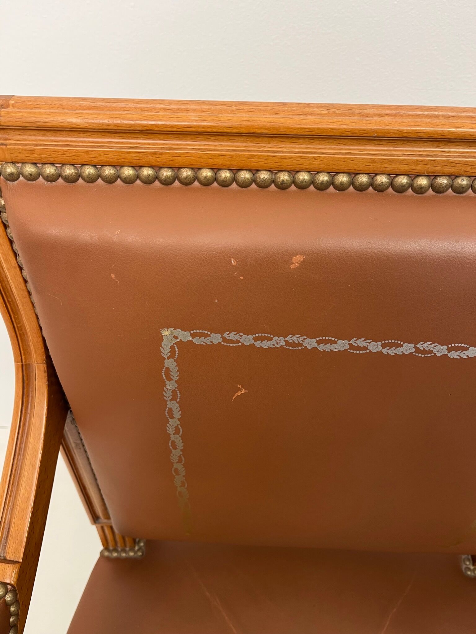 Pair armchairs style Empire