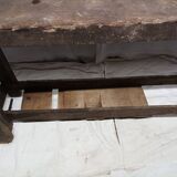 Old vintage wooden workbench