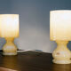 Paire de lampes en albâtre , vintage 1970