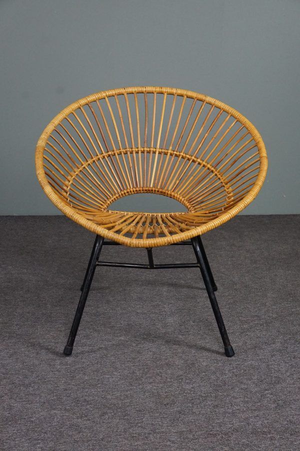 Rattan armchair, Dutch Design, 1960