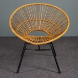 Rattan armchair, Dutch Design, 1960