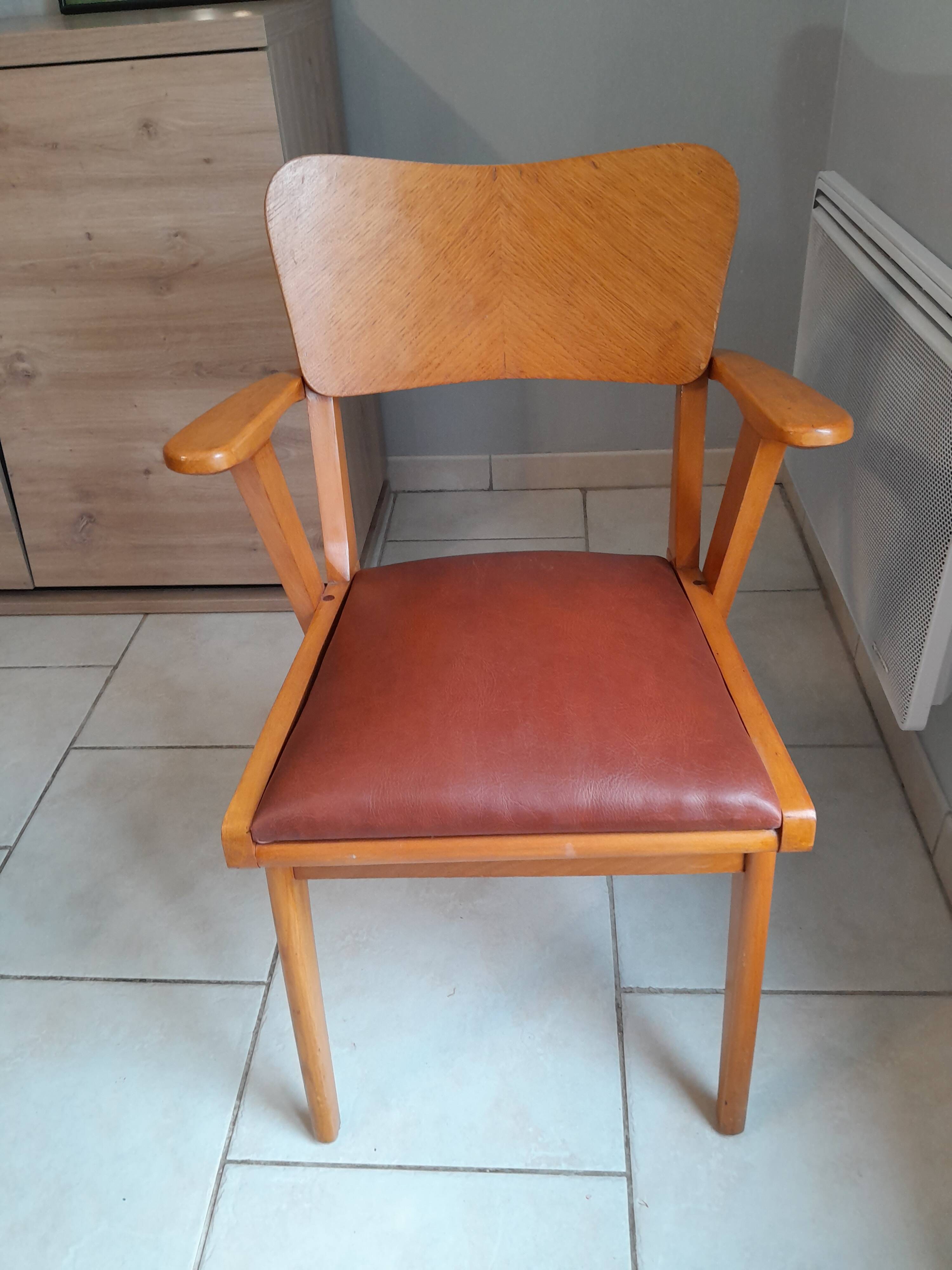 Vintage bridge armchair from the 50s