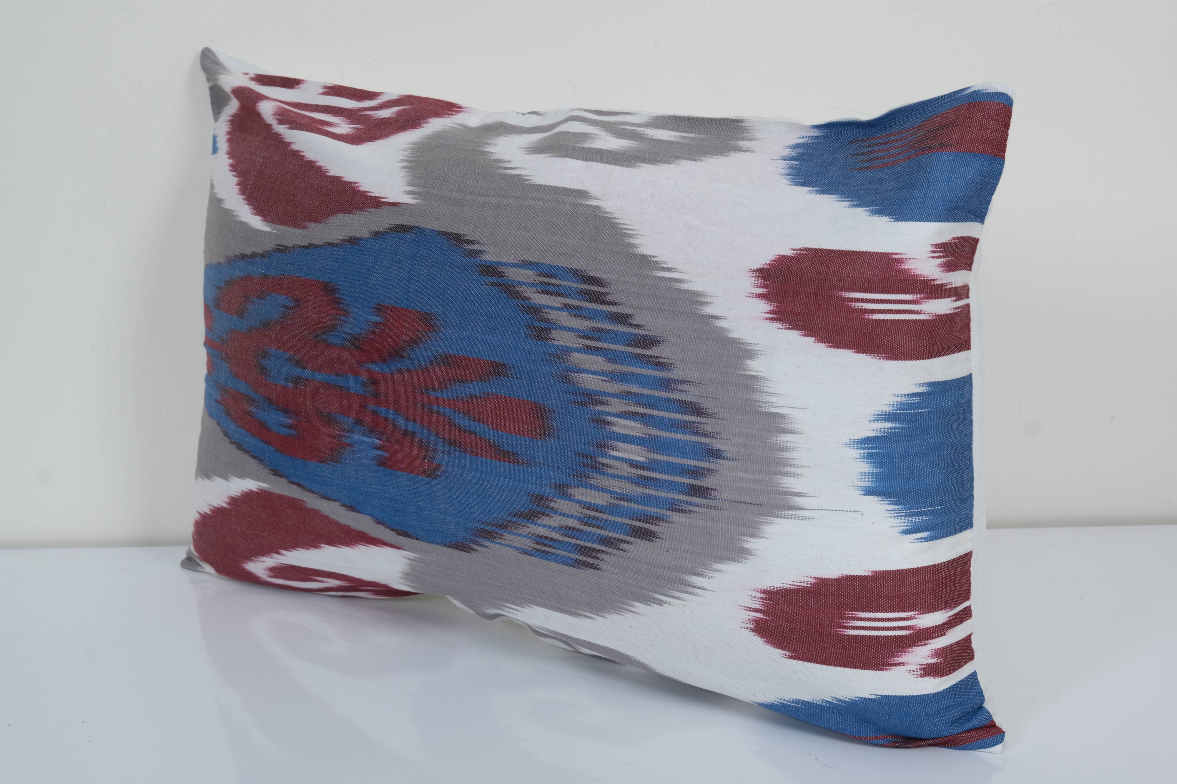 12" x 22" uzbek ikat fabric designer ikat pillow silkway ikats living room pillow decorative