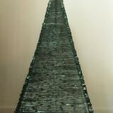 Stacked glass pyramid lamp, 1970