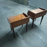 Scandinavian teak bedside table (2 available)