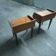 Scandinavian teak bedside table (2 available)