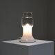 Glass Italian table lamp, 1970s Italy.