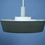 Dutch pendant light in black by Niek Hiemstra for Evolux, 1960s