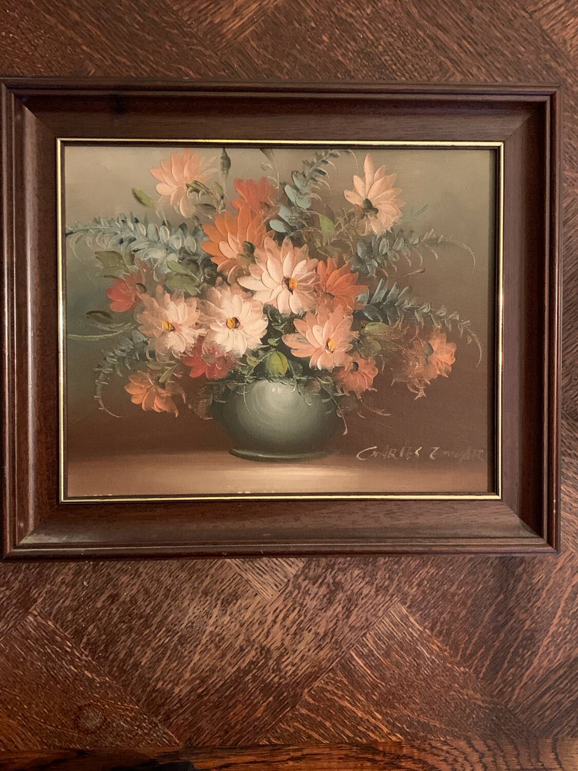 Painting by Charles E.