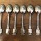 Set of 6 "Brest" silver-plated metal teaspoons