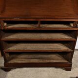 Commode scribanne en acajou massif, époque Géorgienne, Angleterre, XVIIIème s.