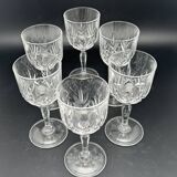 Crystal stemmed glasses