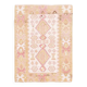 Vintage Turkish Oushak handmade cotton pink wool kilim area rug 120x165