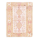Vintage Turkish Oushak handmade cotton pink wool kilim area rug 120x165