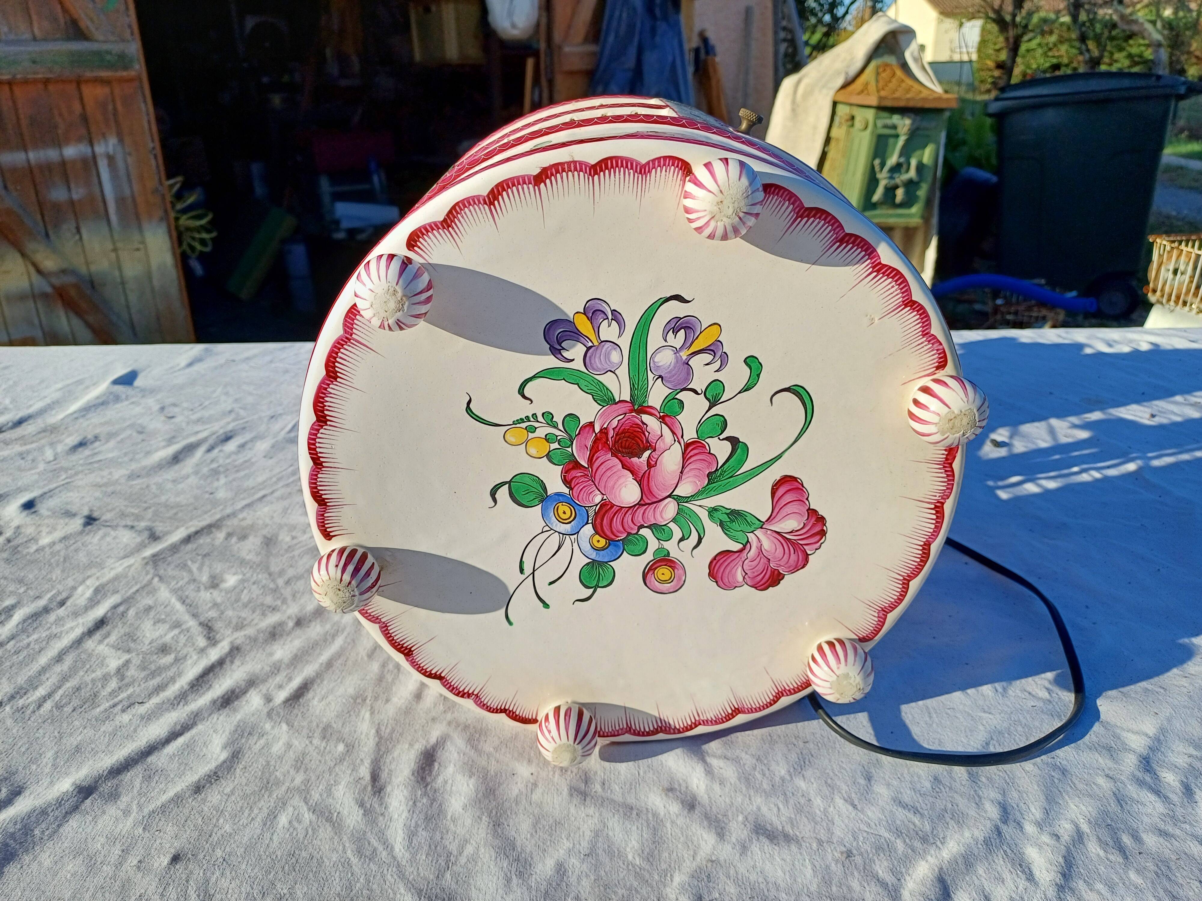 19th century bird cage in Lunéville earthenware