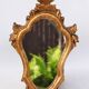 Antique Gilded Wood Mirror a Fronton Baroque Style