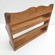 Wooden wall shelf for spices