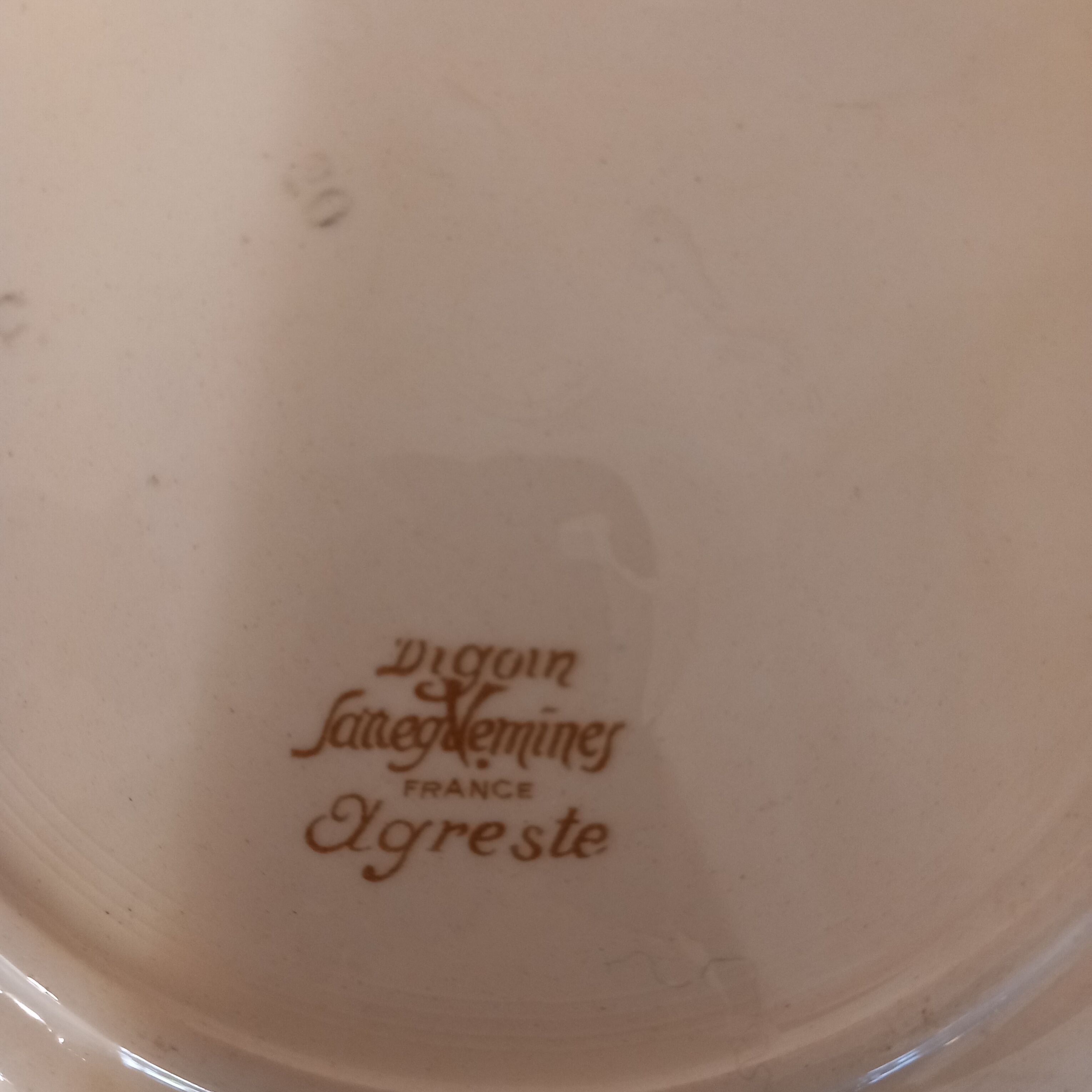 Digoin Sarreguemines plate