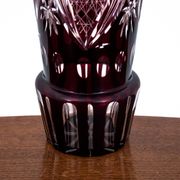 Vase en cristal violet, Pologne, années 1960
