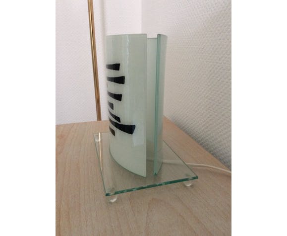 Roche Bobois vintage polished glass lamp