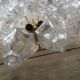 A pair of 2 Murano Glass "poliedri " wall sconce with a gold by SimoEng
