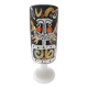 Black Lacquered Ceramic Goblet Vase by by Roger Capron, France