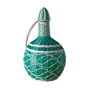 Bouteille scoubidou dame jeanne