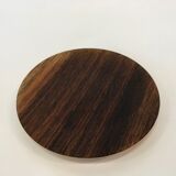 Vintage wooden cups and saucers in teak
