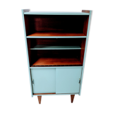 Vintage wooden bookcase, cupboard