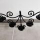 Black metal candlestick