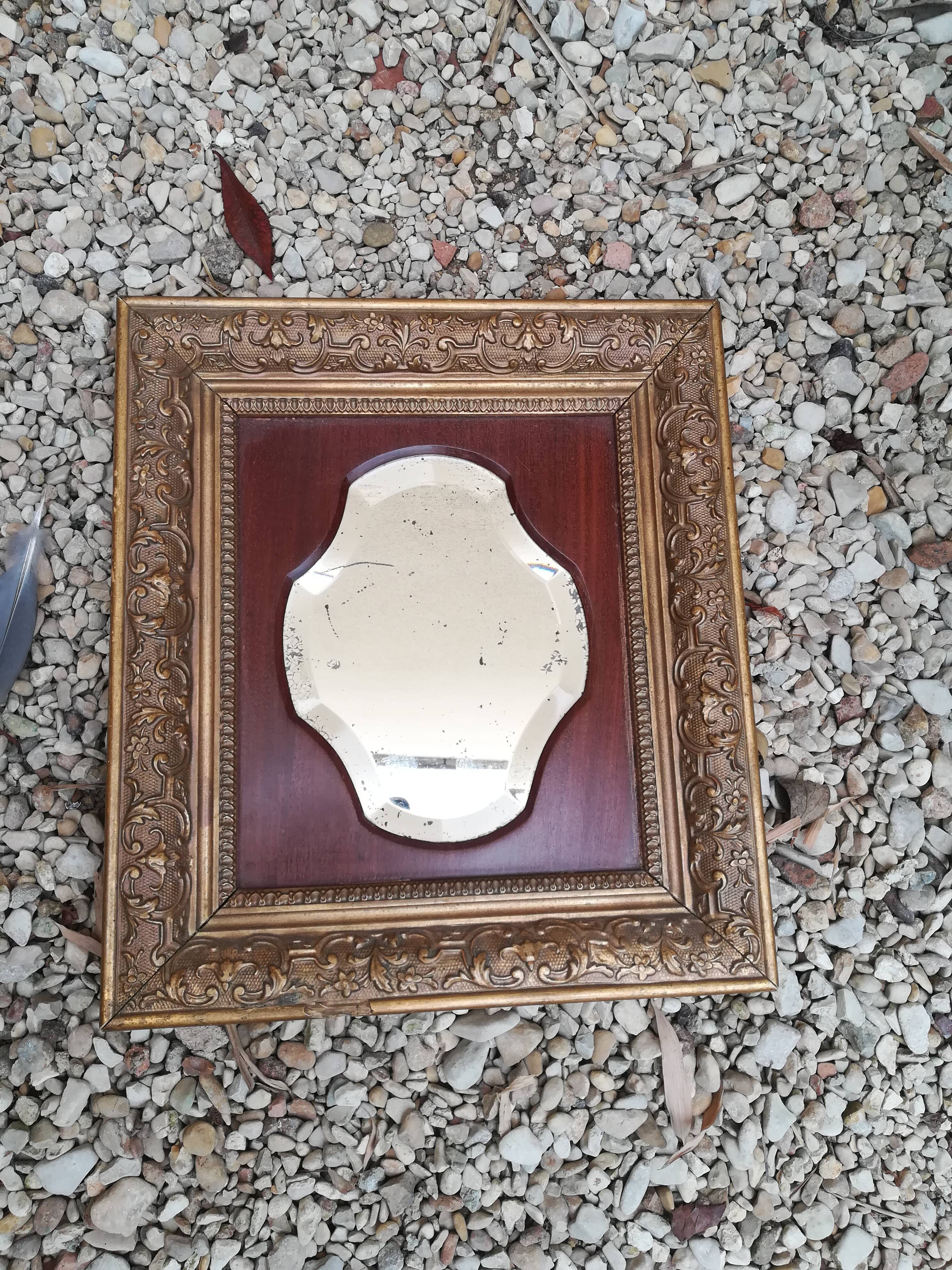 Old framed mirror