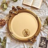 Round beveled mirror