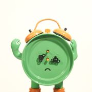 Vintage Ticki Tack mechanical alarm clock by Jerger, Germany 1960s