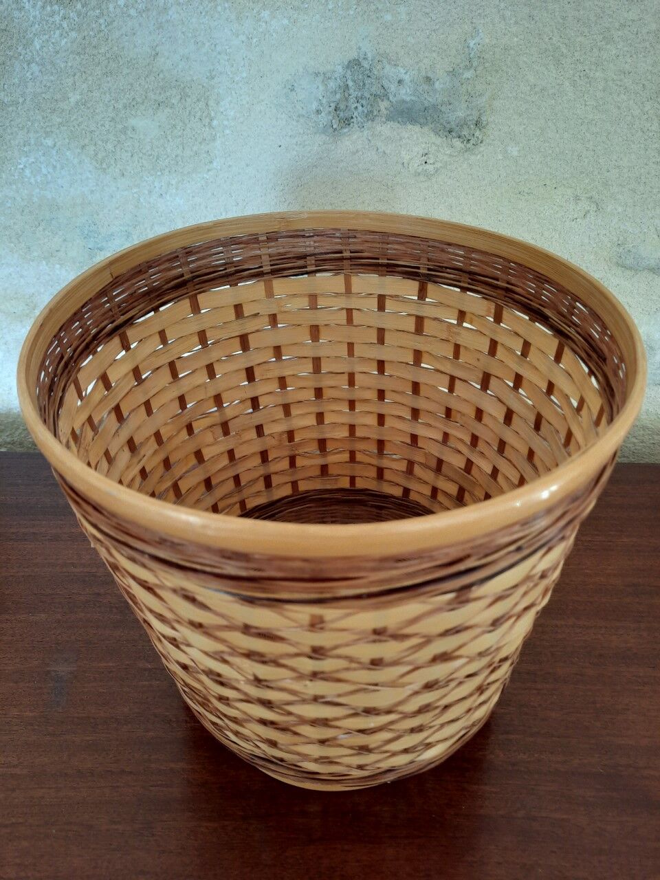 Cache-pot osier tressé